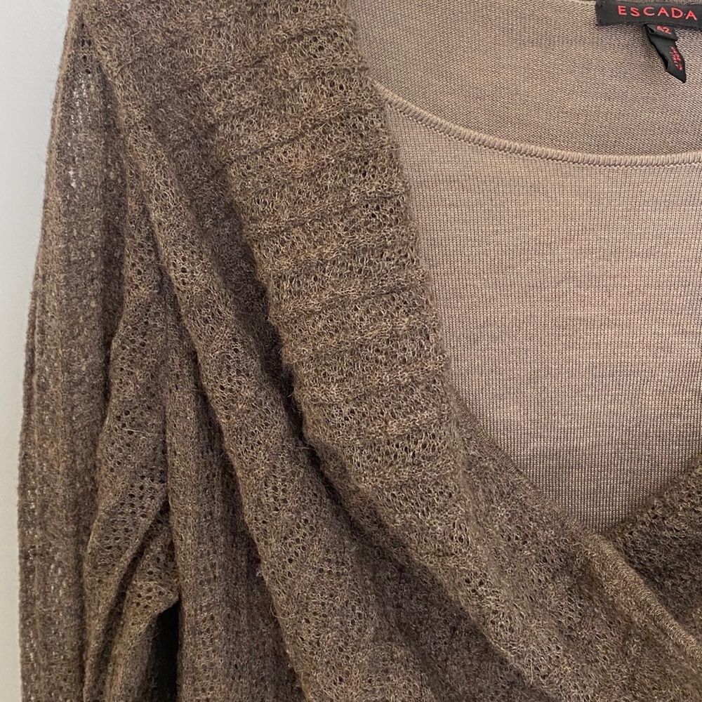 drape escada sweater